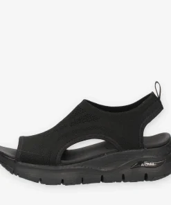 Alternative view of Skechers Arch Fit City Catch Sandali neri da donna