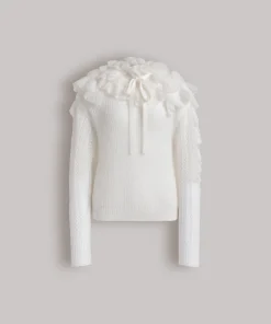 Alternative view of Maglione con volant in mohair